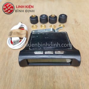Cảm biến áp suất lốp ô tô van ngoài TPMS màn hình led màu phiên bản mới xạc năng lượng mặt trời (LOẠI 1)