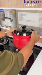 Isonic 2 Burner Dapur Gas Kaca Terbina Dalam IGB-G011 / Isonic 2 Burner Built-In Glass Gas Stove IGB-G011