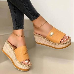 [Free Shipping] Plus-Size WomenS Sandals New Style Thick-Soled Wedge Heels Fashionable Summer Sandals For Women