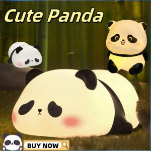 Cute Panda LED Night Light Glowing Children Toy Panda Cute Bedside Lamp Childrens Birthday Christmas Present