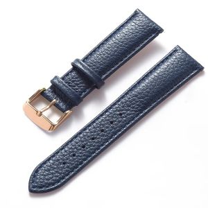 Genuine pebbled leather watch strap for men and women with pin buckle elephant gray 14 15 16 17 18 19 20 22 mm strap accessories2026