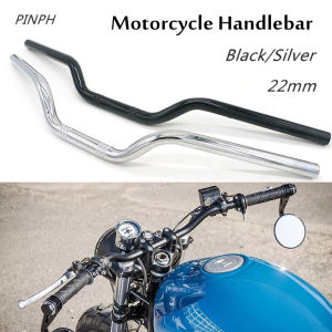 E&M Motorcycle 22mm 7/8\" Handlebar: A High-Quality Retro Black Scooter Bar