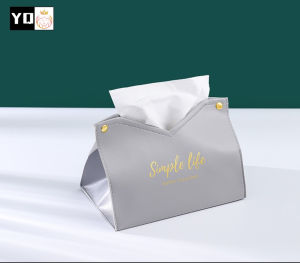 กล่องใส่กระดาษทิชชู่ ที่ใส่กระดาษทิชชู่ เหมาะสำหรับทิชชู่ขนาดกลาง/เล็ก0878