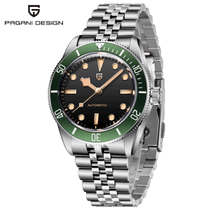 PAGANI DESIGN Men Watch Japan NH35A Movement Automatic Mechanical Watches For Men Stainless Steel 100m Waterproof Men Watch Luminou Clock PD-1812