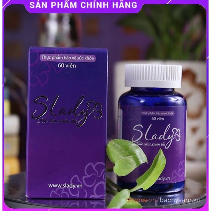 Slady Viên Uống Cân Bằng Nội Tiết Tố Nữ - Giảm Khô Hạn Tăng Ham Muốn - Cải Thiện Giấc Ngủ