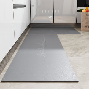 Non-Slip Kitchen Mat Waterproof and Oil Proof Kitchen Rugs Long Style Nordic Kitchen Carpets / Wipe and Dirt-resistant Kitchen Floor mat Foot Pads Entrance Door Mat