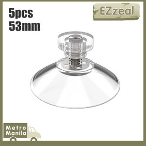 5pcs Screws Suction Cup Hooks Glass Sucker Pads With Thread Screws