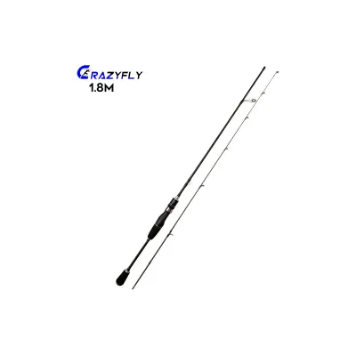 【Lyra Fade123】 Crazyfly Tonality Fishing Rod Ultra- Straight / Curved Carbon Fiber Rod Baitcasting Fishing Pole for All Water TF-Abi-PH