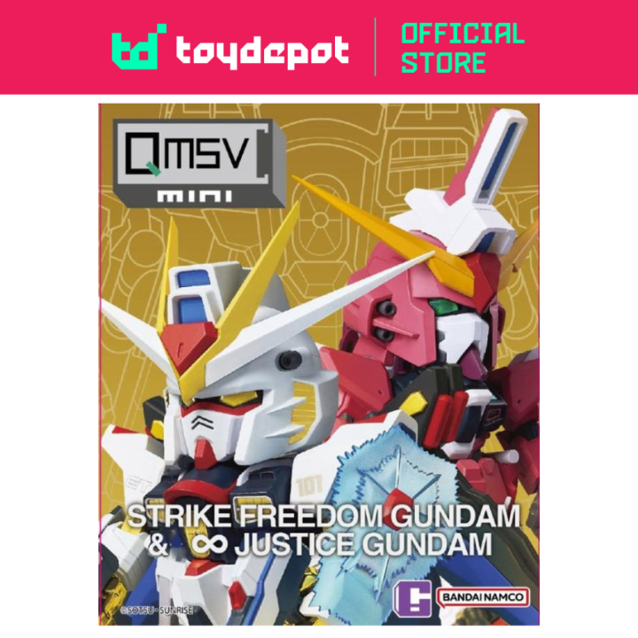 STRIKE FREEDOM & INFINITE JUSTICEボックス未開封 Free Delivery] QMSV Mini: Strike Freedom Gundam & Infinite Justice