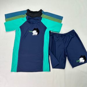 BỘ ĐỒ BƠI NAM DÀI TAYNGẮN TAY CHO NGƯỜI LỚN VÀ TRẺ EM VẢI THUN DÀY CO DÃN 4 CHIỀU (ÁO+QUẦN)MÀU SẮC ĐA DẠNG