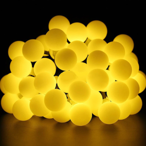 Đèn led bóng tròn đục 5M 50 bóng trang trí nhà cửa trang trí Noel (có ảnh thật)