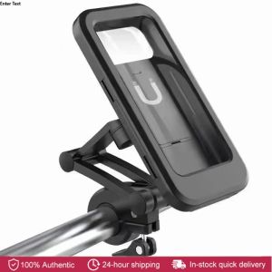 Phone Holder TPU Touch Screen Adjustable Waterproof Motorcycle Bike