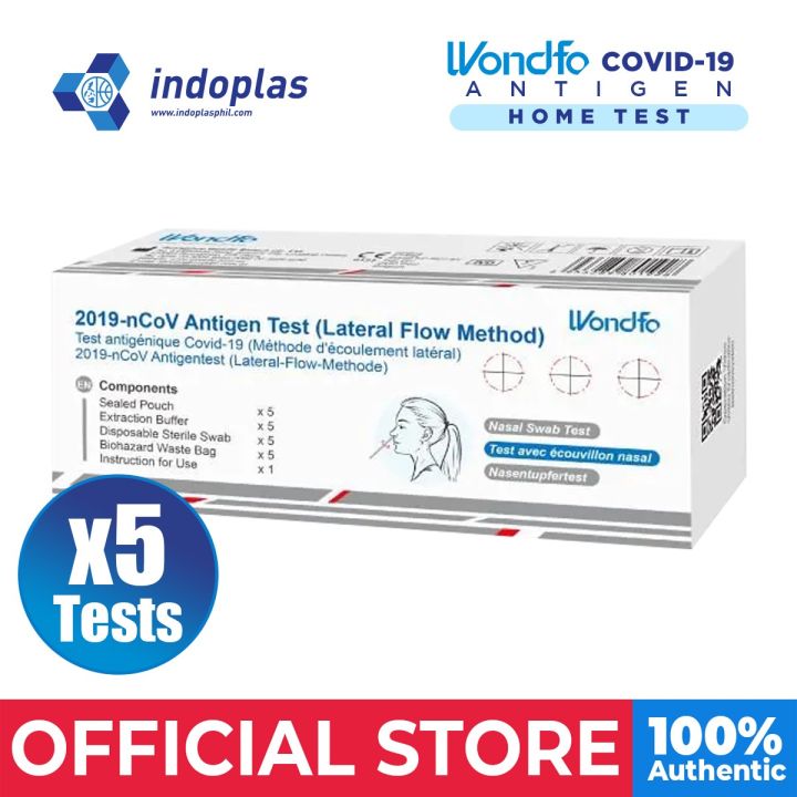 SD Abott Zybio Wondfo Antigen Home Test Box of 5 Test Kits (Family