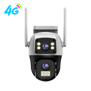 4K 8MP WIFI 4G IP Camera Dual Lens Outdoor Waterproof 360° Human Detect Video Surveillance CCTV Security Protection PTZ Cameras