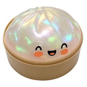 FLEURS Giant Rainbow Dumpling Squishes Dumpling-Shaped Glittering Soft Squishy Toy For Relax Cute Bun Sensory Balls Adults Kids
