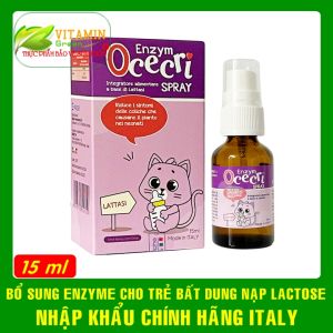 Enzym Ocecri sản phẩm chuyên biệt dành cho trẻ bất dung nạp Lactose | Nhập Khẩu chính hãng từ Ý
