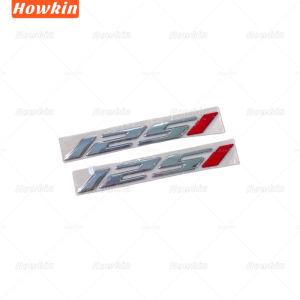 3D Soft Badge Emblem Sticker for Wave 125i Motorcycle Waterproof Decorative Decal Silver for Wave 125i Motorcycle Waterproof Decorative Decal Silver