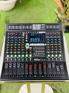 Bàn Trộn Âm Thanh MTMax Max SG1 10 Kênh Livestream USB Bluetooth Sound Card DSP 99 Hiệu Ứng 48V Phantom EQ 3 Band Mixer Có MP3 Player AUX/Monitor