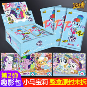 KAYOU My Little Pony Card Box Original – Quying 3+1 & Huiyue Pack | Free 2 Card Sleeves | Trading Card Gift 卡游小马宝莉卡