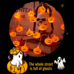 Beautiful Model Halloween Decoration Light String Waterproof Energy-Saving Indoor Outdoor Party Festive Atmosphere with Pumpkin Holidays