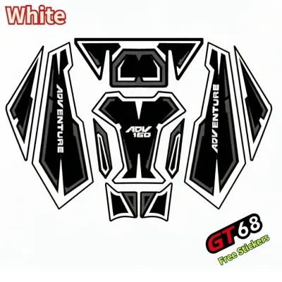 Tank Pats Rubber Protector Honda ADV 160 Rubber Embossed Thick 10Pcs Made in Thailand