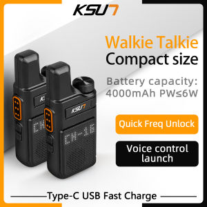 KSUN M6 2PCS Walkie Talkie MINI Radio Children walkie talkie 5KM Range for Travel camping