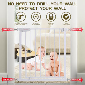【KL Ready Stock】MafaBabe 75~502cm Punch Free Baby Safety Gate Pet Fence with Auto Close Lock Door Fence Childrens Protective Grating Baby Stair Railing Security Gate pagar baby penghadang pagar rumah murah围栏