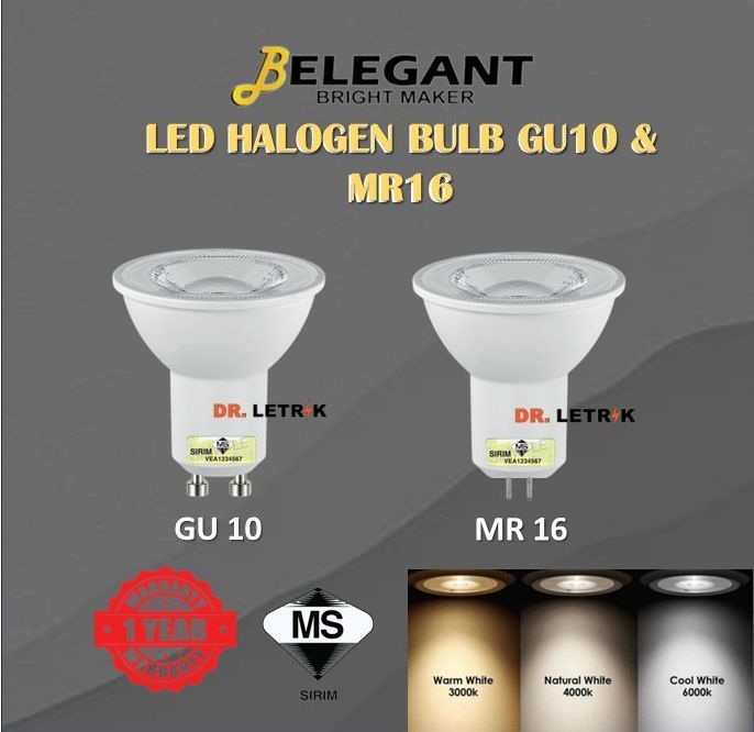 Belegant LED Halogen Bulb LED Spotlight Bulb 8W 3000K Warm