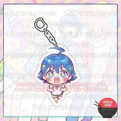 Móc khóa IRUMA GIÁ ĐÁO ver ĐI Mairimashita! Iruma-kun anime chibi mica trong acrylic xinh xắn