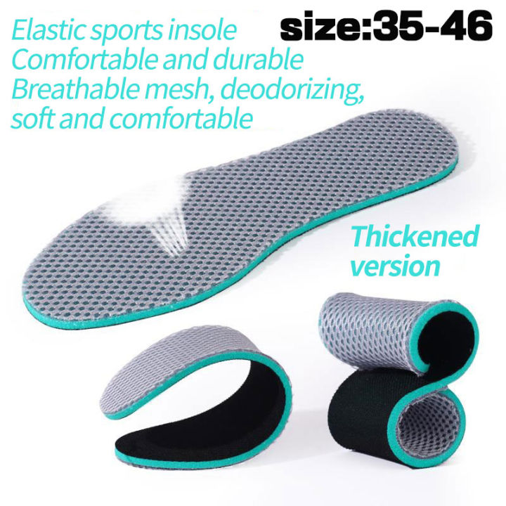 Men Breathable Sports store Insoles Women Thickened Soft Insoles Comfortable Insoles