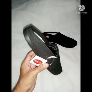 sepatu slop bustong Wak hitam polos pria dan wanita