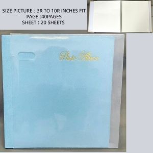 [VS] BIGGER SIZE SELF ADHESIVE PHOTO ALBUM 3R T0 10R INCHES 20 SHEETS 40PAGES HIGH QUALITY (CX26-01)