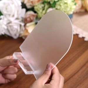 Blank Frosted Translucent Arch Acrylic Sign Table Number Board for Wedding Anniversary Birthday Bridal Shower Party