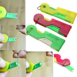 5PCS Elderly Convenient Automatic Sewing Needle Threader Thread Guide Tool