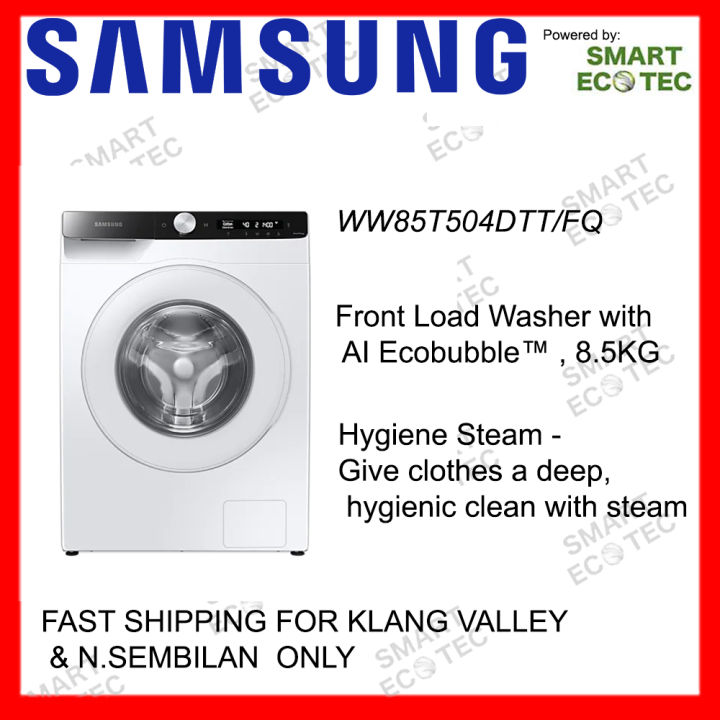 Samsung 8.5KG Front Load Washer with AI Control WW85T504DTT, Express