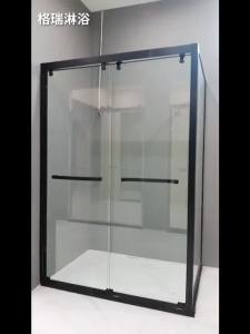 Shower Room Partition Bathroom Glass Door Dry Wet Separation Bathroom Bath Room Gray Shower Room Screen