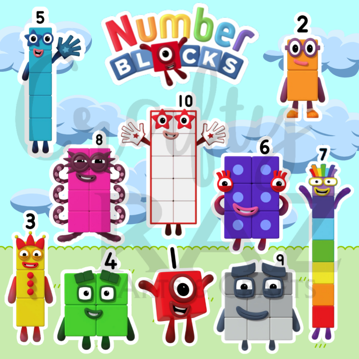 Numberblocks Stickers (11 pcs per sheet/set) | Lazada PH