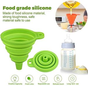 HOME BEST Food-grade Silicone Foldable Funnel Mini Liquid Dispensing Collapsible Style Folding Portable Funnels Corong Dapur Kitchen Tool FZ1-0035