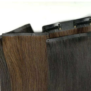 Real Human Hair 2/3 Clips In Hair Extensions Long Straight Hair Extensions Woman