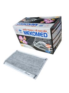 KHẨU TRANG NGƯỜI LỚN MEKOMED 4 LỚP_HỘP 50 CÁI_KHÁNG KHUẨN_CHỐNG TIA UV_100% VẢI KHÔNG DỆT MỀM MỊN