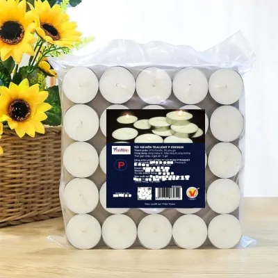 [BST 5 Màu nến] Hộp 100 nến tealight bông mai S Teelichter Eden Candle EDC0382 cháy 4 giờ 2 giờ phù hợp trang trí