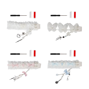 Ergonomic Keyboard Strap Fashionable Lace Fabric Adhesive Strap Rope Easy To Attach And Detach For Comfortable Carrying