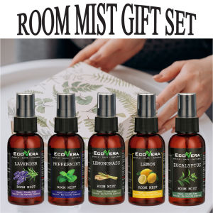 Room Mist Gift Set Essential Oil Series Relax Your Body & Mind Therapeutic Properties. - Ecovera