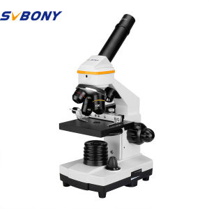 Svbony Sv601 Chuyên Nghiệp kính hiển vi sinh học HD 80x-1600x Đèn LED năng lượng kép Cho Trường Học Phòng Thí Nghiệm Giáo Dục