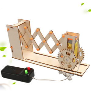 Cổng Kiểm Soát Ra vào Điều Khiển Từ Xa Mô Hình Tự Lắp Ráp DIY - Đồ Chơi Lắp Ráp Bằng Gỗ Mica Giáo Dục Stem