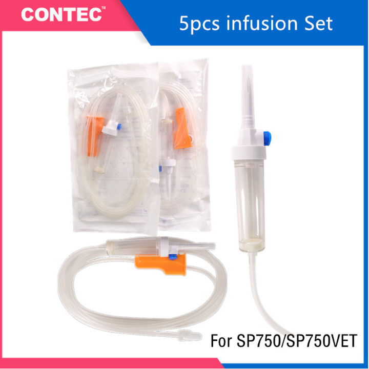 CONTEC Universal IV Infusion Set Standard Infusion Pump Tube 5pcs ...