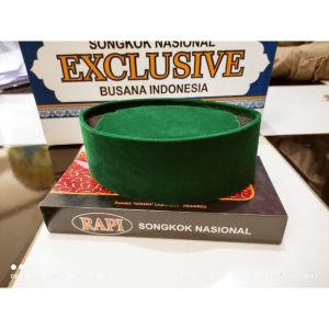 songkok hijau polos AC songkok hijau tinggi 9cm peci hijau polos AC kopyah hijau AC songkok warna hijau