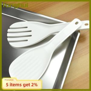 fanghui ช้อนข้าวขนาดใหญ่ช้อนรับประทานอาหารทำจากพลาสติกแบบไม่ติดอุปกรณ์ในห้องครัวอุปกรณ์แบบม้วนช้อนตักข้าวอุปกรณ์ครัวแบบหนา