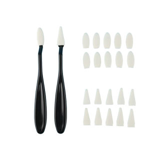2pcs Paper Art Blending Blenders StumpsSketch Wipe Scrapers 2 Head Types 20 Replacement Sponge Wipes