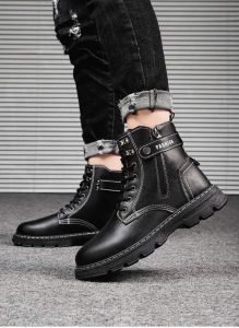 Katerina Fashion Korean Boots Shoes For Men Zipper #JL-222